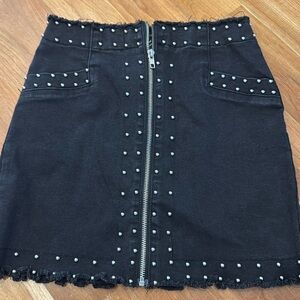 Denim Black skirt